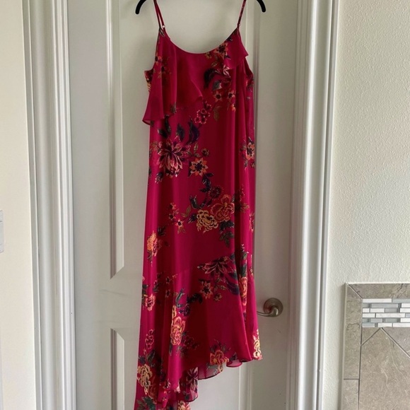 Asymmetrical Hem Ruffled Maxi Dress - Picture 11 of 11